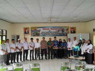 Kapolsek Siak Hulu Hadiri Rapat Koordinasi Lintas Sektoral Antara Upika dan Instansi Terkait sampaik